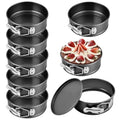 4.8 Inch Mini Springform Pans with Removable Bottom for Baking, Round,8 Pcs