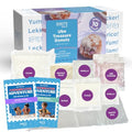 BāKIT Box Donut Baking Kit for Kids – Ube Treasure Donuts, Filipino Dessert - color: Ube Treasure Donuts