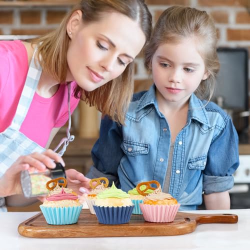 Caperci Heavy Duty Navy Cupcake Liners Standard Muffin Baking Cups 150pcs - color: Navy Blue