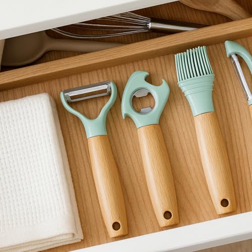 Beille Kitchen Gadget Pastel Basting Brush Wooden Handle Cooking Tool Home Goods - style: Basting Brush