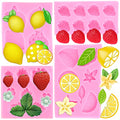 ZiXiang Lemon Fondant Molds Strawberry Silicone Mold Set Of 4 - color: Style B