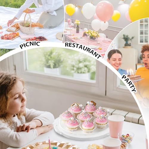 Plastic Cake Carrier with Lid and Handle, Multipurpose Cake Stand - color: Clear
