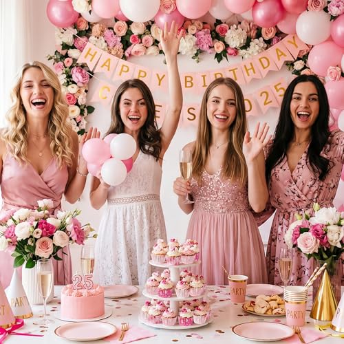Mini Cupcake Liners,600PCS Pink Floral Baking Cups Mini Size Greaseproof Cherry Blossom Muffin Wrapper Chocolate Cups for Bridal Baby Shower Wedding Princess Themed Birthday Tea Party Decor - style: Style B