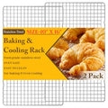 2 PCS Cooling Racks for Cooking and Baking, 10" x 16", Silver - color: Silver, size: 10‘’x16‘’-2PC
