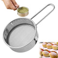 Mini Stainless Steel Flour Sifter 4.33" Fine Mesh Baking Sieve with Handle