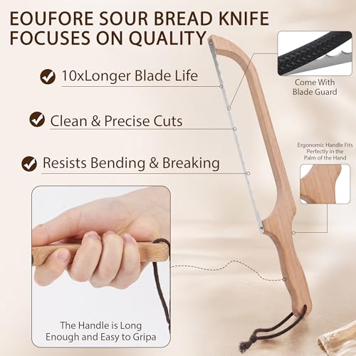 Bread Knife and Cutting Board Kit,with Adjustable Thickness