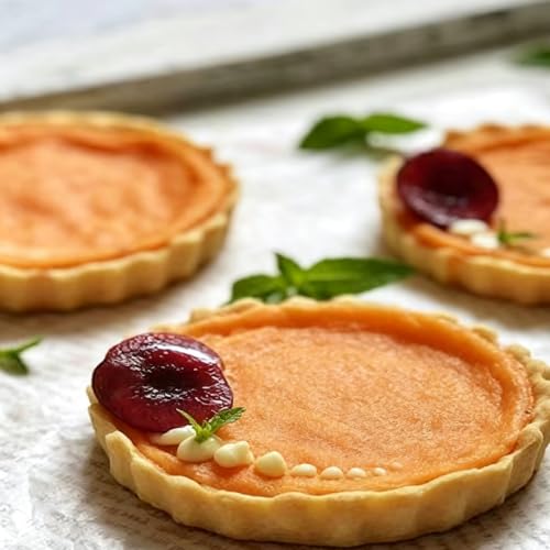 RICHSC-PAN Mini Tart Pan 6PCS, 5.5 Inch Deep Tart molds Removable Bottom. - size: 5.5*1Inch