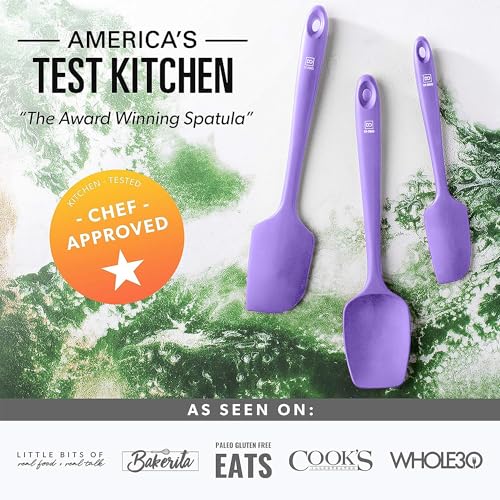 DI ORO Silicone Spatula Set - 600F Heat Resistant, 4-Pc Lavender - color: Lavender