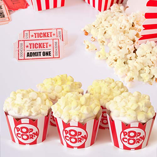 Popcorn Cupcake Wrappers & Holders, 48 Count – Pretty Cute Studios