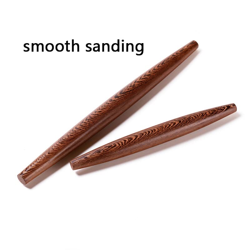 Wenge Wooden Dumpling Rolling Pin, 15 Inch Tapered Design, 2pcs