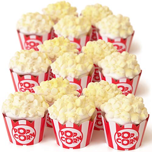 Popcorn Cupcake Wrappers & Holders, 48 Count – Pretty Cute Studios