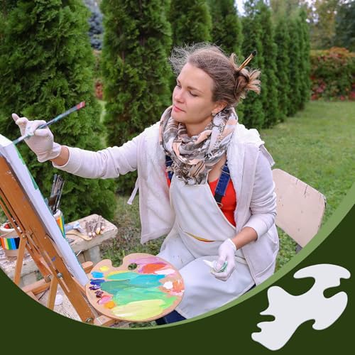 Maitys 2 Pcs Airbrush Curves Stencils, White Art Painting Templates - style: Curves