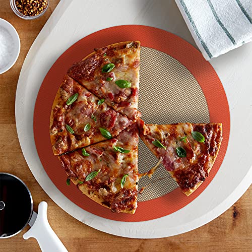Silicone Baking Mats, 2 PCS Round Silicone Mats for 9 Inch Cake Pan, Non-Stick Reusable Cookie Sheet Liners for Baking Pans for Cake/Bread/Pizza/Macaron/Pastry/Cookie/Bun/Pie - size: 9"L x 9"W