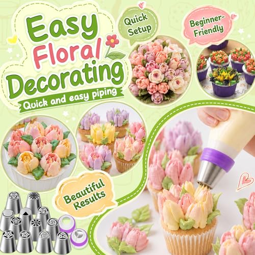 Suuker 27 Pieces Russian Piping Tips Set