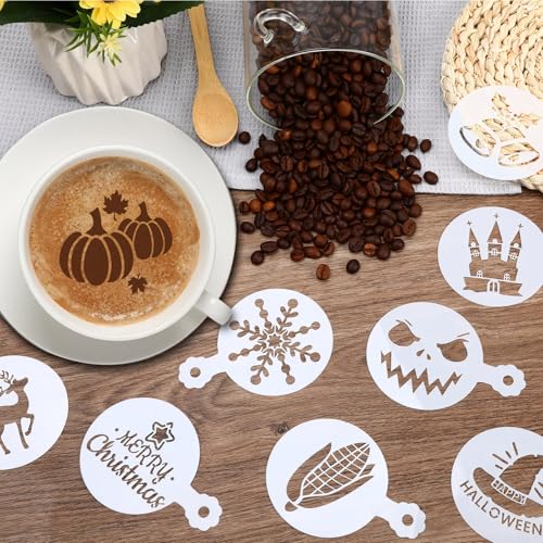 JULBEAR 36 Pcs Holiday Cookie Cake Stencils Baking Templates - style: Mix Style