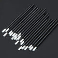 PYO Cookie Paint Brush Disposable Lip Brushes Mini Paint Brush Cookies Disposable Nail Polish Brush Paint Your Own Cookie Food Safe Paint Brushes Mini Paint Brushes Cookies (50, Black) - color: Black