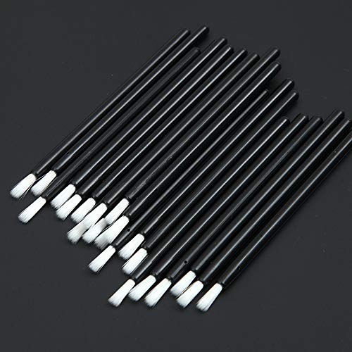 PYO Cookie Paint Brush Disposable Lip Brushes Mini Paint Brush Cookies Disposable Nail Polish Brush Paint Your Own Cookie Food Safe Paint Brushes Mini Paint Brushes Cookies (50, Black) - color: Black