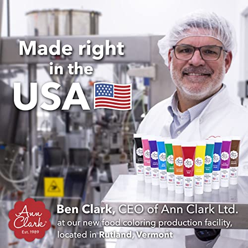 Ann Clark Fuchsia Food Coloring Gel .70 oz. (20g) Made in USA - color: Vivid Fuchsia