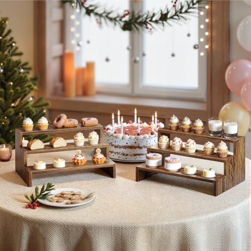 Evermagin 1 Pack Wooden Display Risers for Vendor Events, Easy Assembly