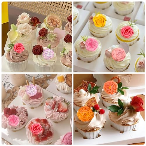 ZiXiang Flower Silicone Mold Peony Rose Flower Fondant Molds - color: Style H