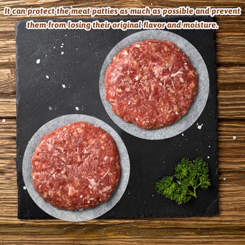 200Pcs Hamburger Patty Paper 4.3 Inch Round Patty Paper
