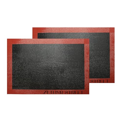 Perforated Silicone Baking Mats - Eclair Mat, Full Sheet 15x23in, Pack of 2 - size: Full Sheet Size - 15" x 23"(Pack of 2)