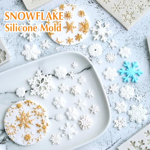 Christmas Fondant Mold Holly Leaf Silicone Fondant Candy Molds Set of 5