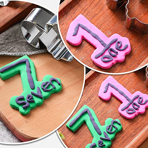 Vesici 10 Pieces Numbers Cookie Cutters Set Number 1-10 Shapes