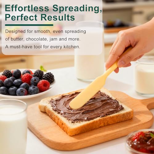 6 PCS Silicone Spurtle Spatula Set for sourdough starter Baking Cooking