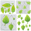 Leaf Silicone Mold Maple Rose Leaf Fondant Molds Set of 3 - color: Style F