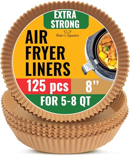 Air Fryer Liners for Ninja, 125 Pcs Round Disposable Airfryer Paper Liners - color: 8" Round