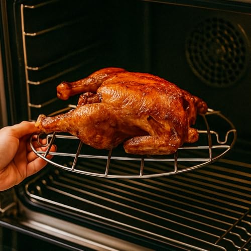 TamBee Turkey Roasting Cooling Racks Wire Broiling Rack Roasting Rack - size: 11.3" x 8.3"-1pc