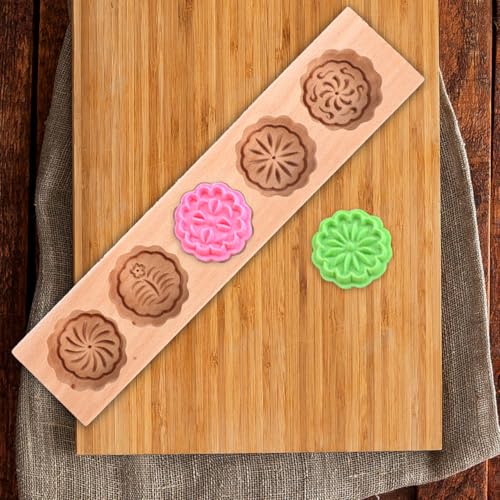 Wooden Moon Cake Mold 11.87 in Chinese Pattern
