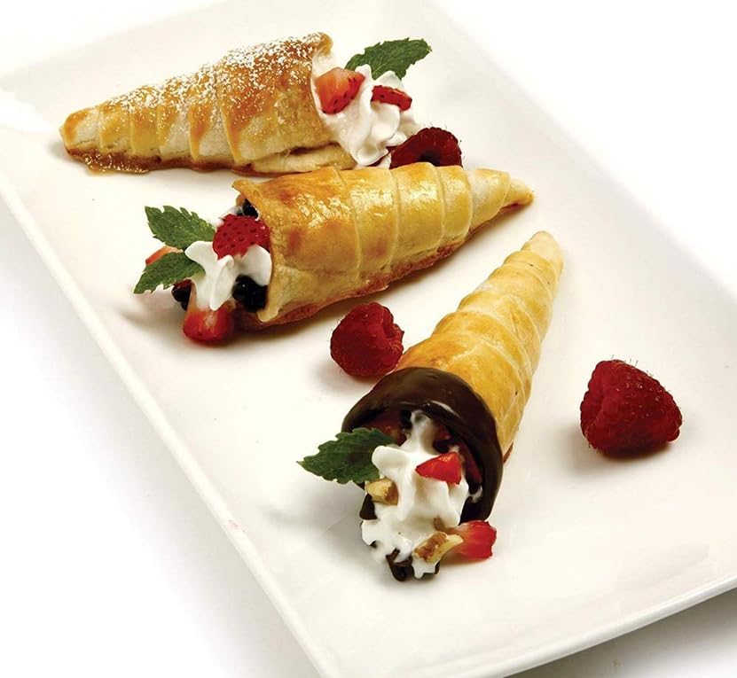 12pcs Cream Horn Molds, Stainless Steel Baking Cones, Non-stick Baking Molds for Danish Pastry Lady Lock Form, Ice Cream Mold, Cream Roll, Croissant(Cone) - size: 12pcs Cone