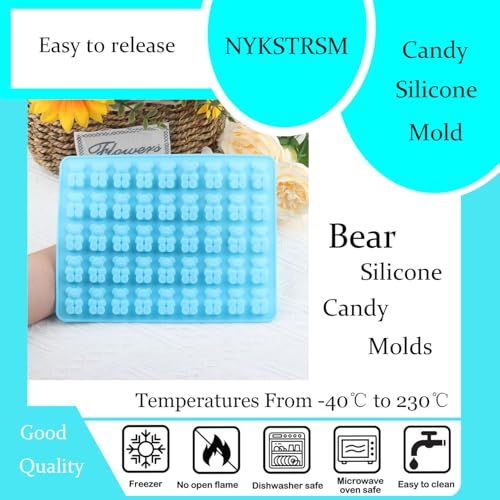 45 Cavity Bear Silicone Candy Mold - color: Style A