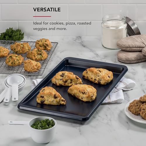 KitchenAid 10x15in Nonstick Aluminized Steel Baking Sheet, Ink Blue - color: Ink Blue, size: 10 x 15 Inch