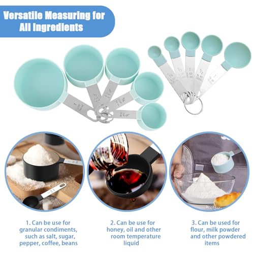 Measuring Cups and Spoons Set - color: Black