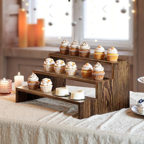 Evermagin 1 Pack Wooden Display Risers for Vendor Events, Easy Assembly