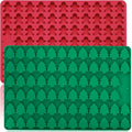 Christmas Mini Candy Molds with Xmas Tree and Gingerbread Man Shaped, 152 Cavity Non-Stick Food Grade DIY Handmade Set for Gummy Jelly Dog Treat Wax Melt Gifts Baking Supplies - style: Mini Xmas Shaped - 2PCS