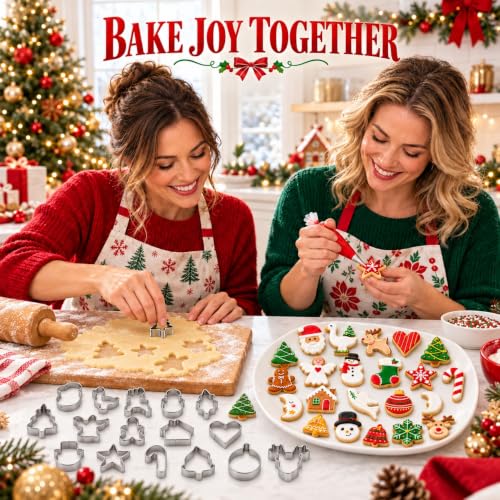 Mini Christmas Cookie Cutters Set,20PCS Stainless Steel Cookie Cutters - style: Mini Christmas