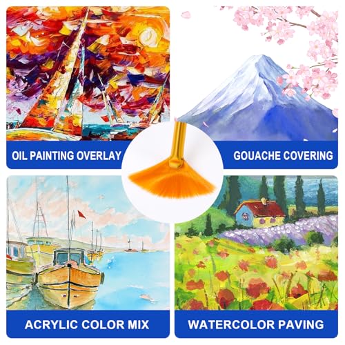 ESRICH 60PCS Paint Brushes, Paint Brush for Acrylic Painting - size: 60p