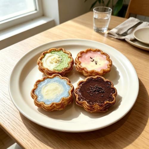 2PCS Egg Tart Silicone Mold, 6-Cavity Egg Tart Shaped Mousse Mold, White - color: White-XY054