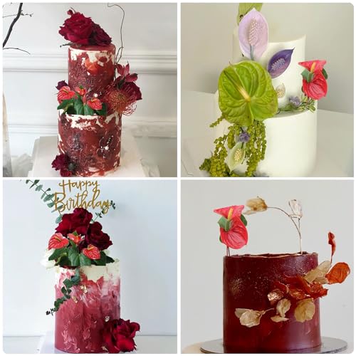 ZiXiang Anthurium Silicone Mold Anthurium Stamen Fondant Molds Set of 2 - color: Style G