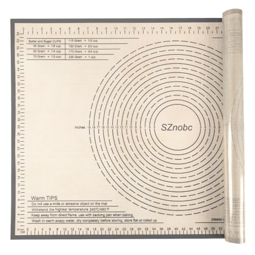 Silicone Pastry Mat 36X24 inch Baking Mat Large Dough Mat with Measurements - color: Gray, size: 24"L x 36"W