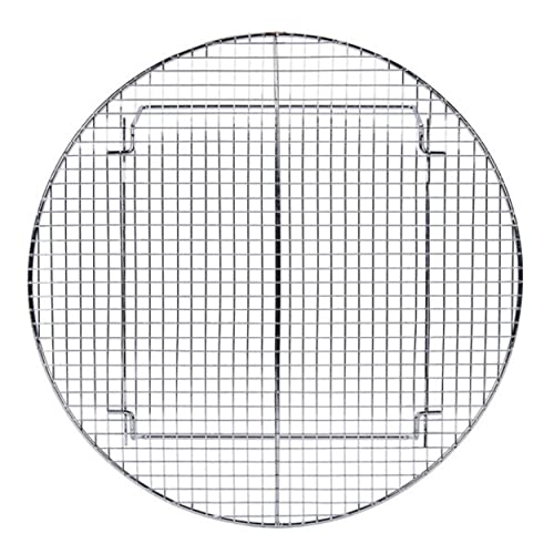 TrueCraftware- 17-3/4” Round Steamer Rack/Cooling Rack Nickel Plated- Steamer Insert for Veggie Fish Seafood Cooking for Cooling Steaming Baking Cooking Lifting Food in Pots Cake Pan Pressure Cooker - size: 17-3/4 Inch