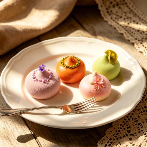 3D Small Peach-shaped Silicone Molds for French Dessert, Chocolate, Candy - color: Black-R0244