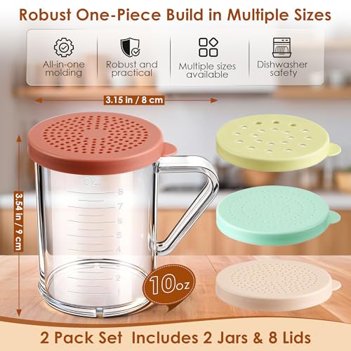 10 Pcs Spice Shaker, Travel Salt Shaker Modular Camping Spice Kit, Elegant