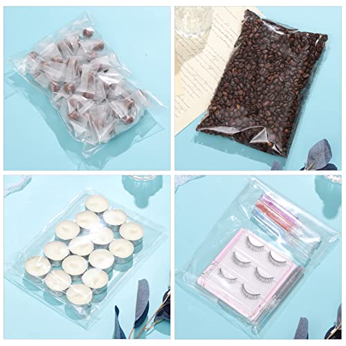 8" x 10" Resealable Cellophane Bags 300 pcs Self Sealing Clear Bags for Packaging Self-adhesive Cello Bags for Jewelry, Cards, Photos, Envelopes, Gifts, Bakery, Candies and Cookies, 300 ct in Bulk
