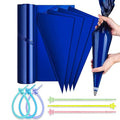 FantasyDay Disposable Large Piping Bags, 50Pcs 20 Inch Anti-Burst Pastry Bags Extra Thick Cake Decorating Bag with 6 Bag Ties- Tipless Icing Piping Bag for Cream Frosting Cookie Decoration Supplies