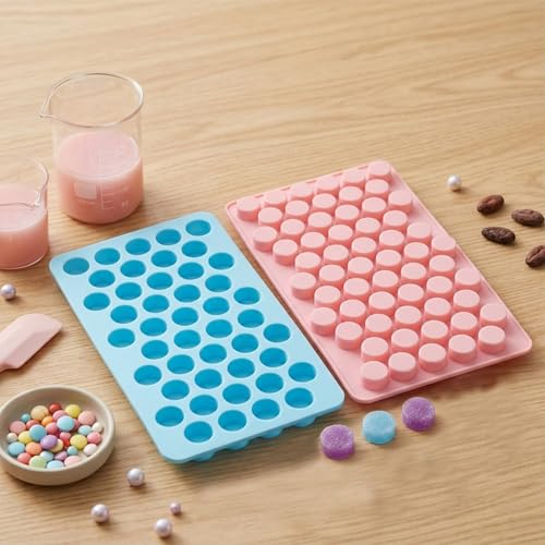 Round Silicone Candy Molds Set Of 2 - color: B